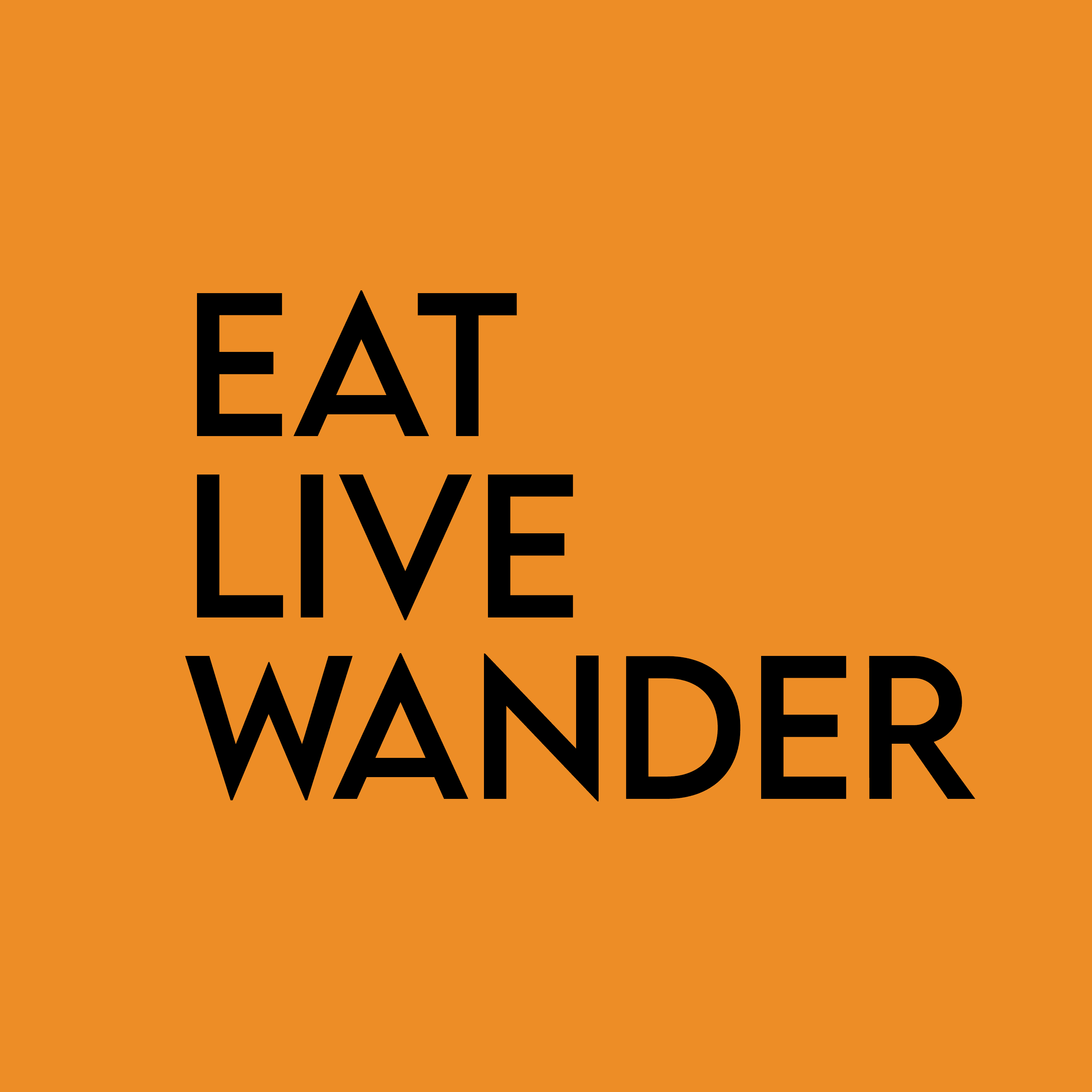 Square — Black on Yellow PNG 3000x3000px